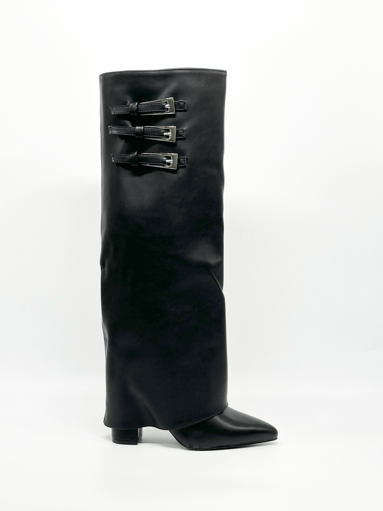CLS-521 Buckle and Turn-Up Boots