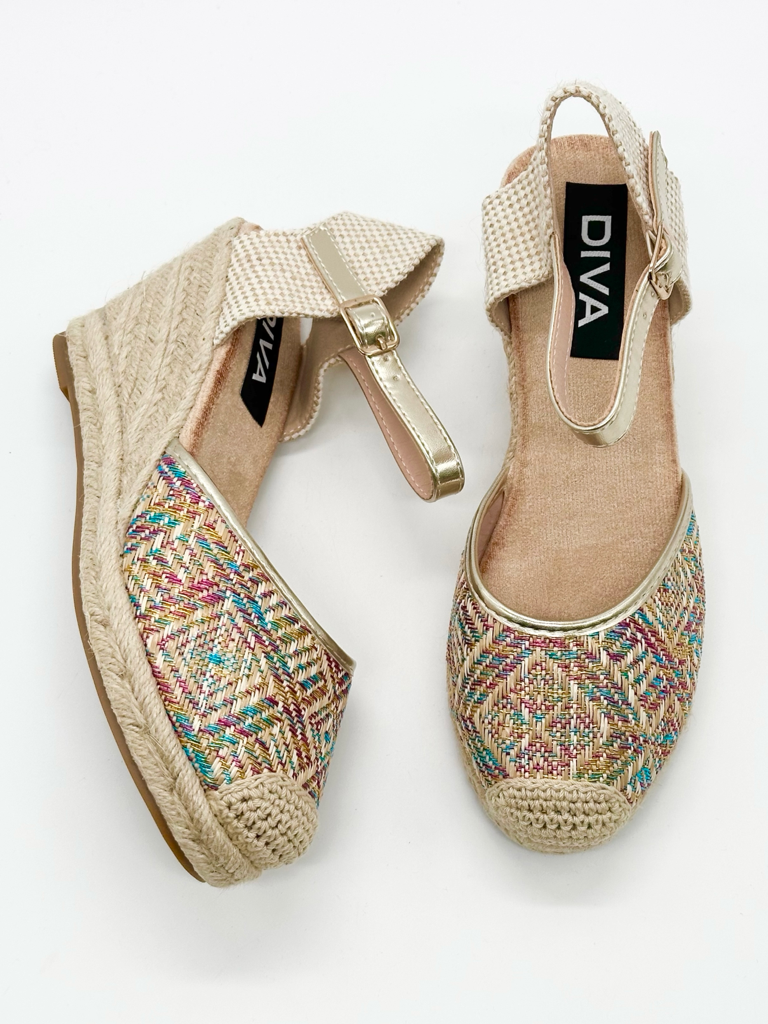 Mehrfarbige Espadrilles vb51392