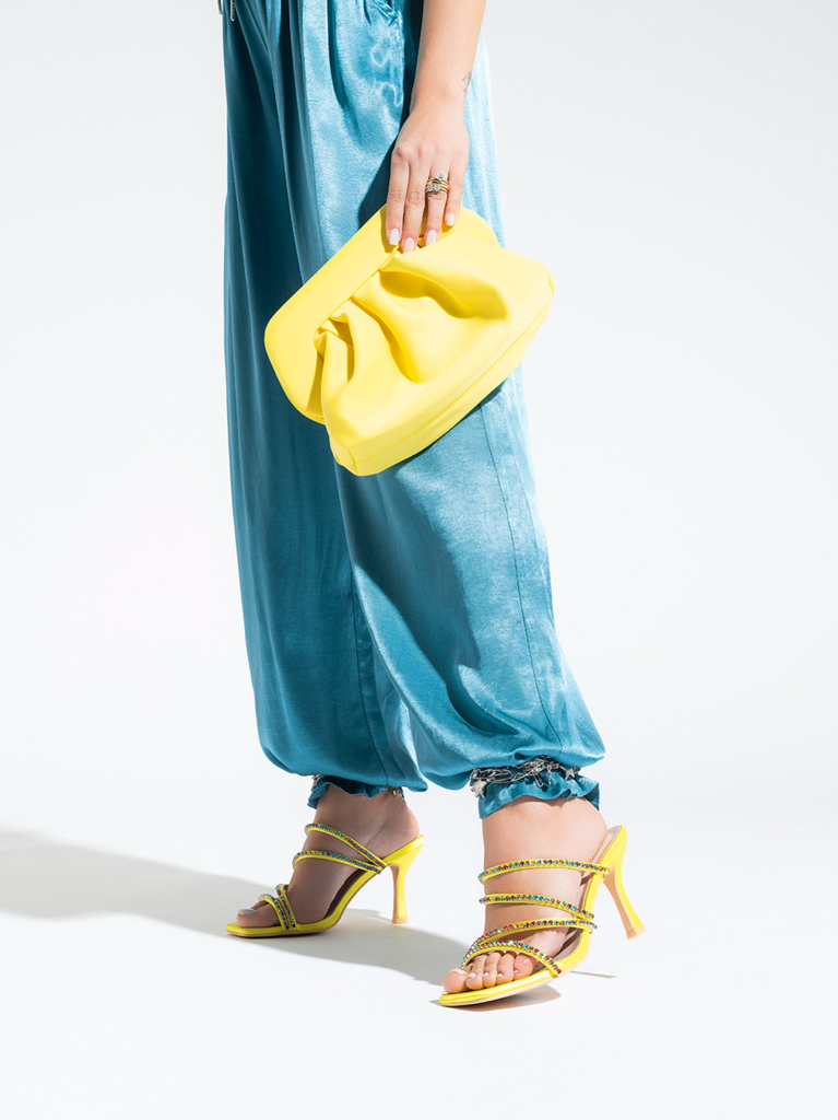 Sandali mules tulipano diva collection|Colore:Giallo