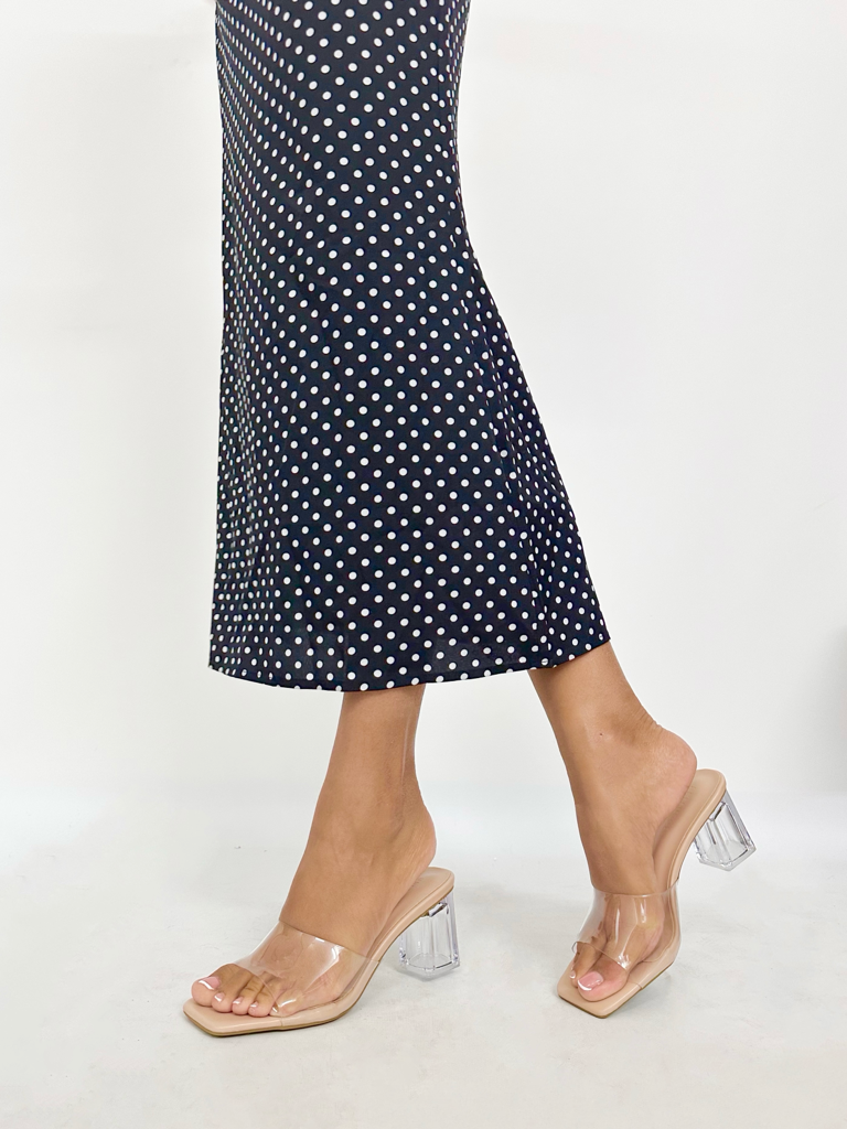 Sandali mules plexy c-739