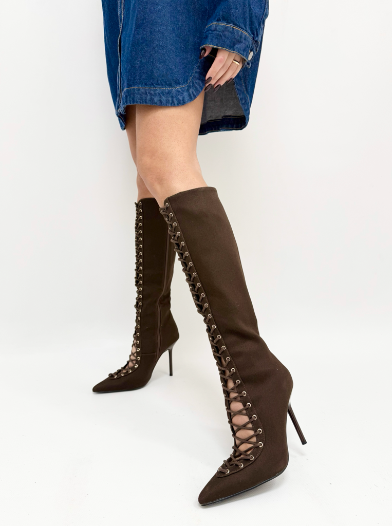 Stivali stringati k092