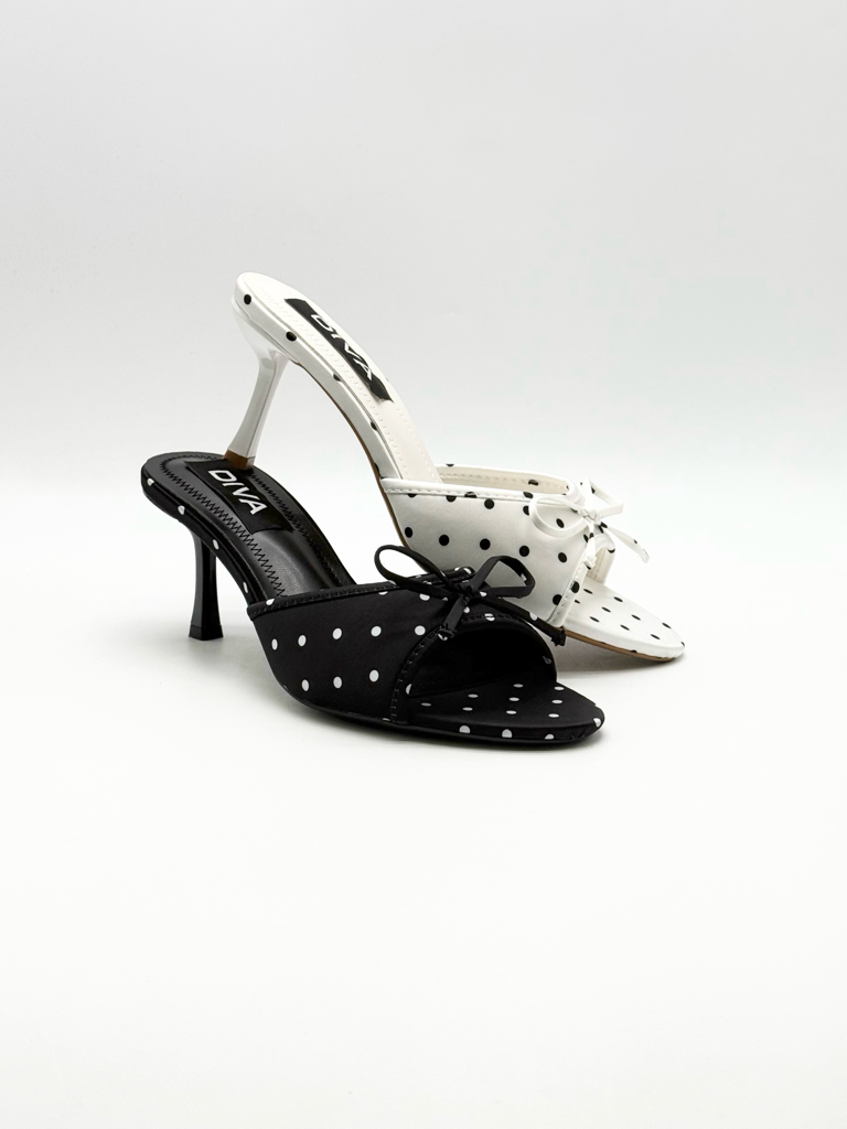 Mules sandals polka dot XL-15