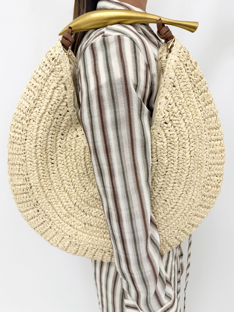 Borsa paglia xy-27034|Colore:Beige