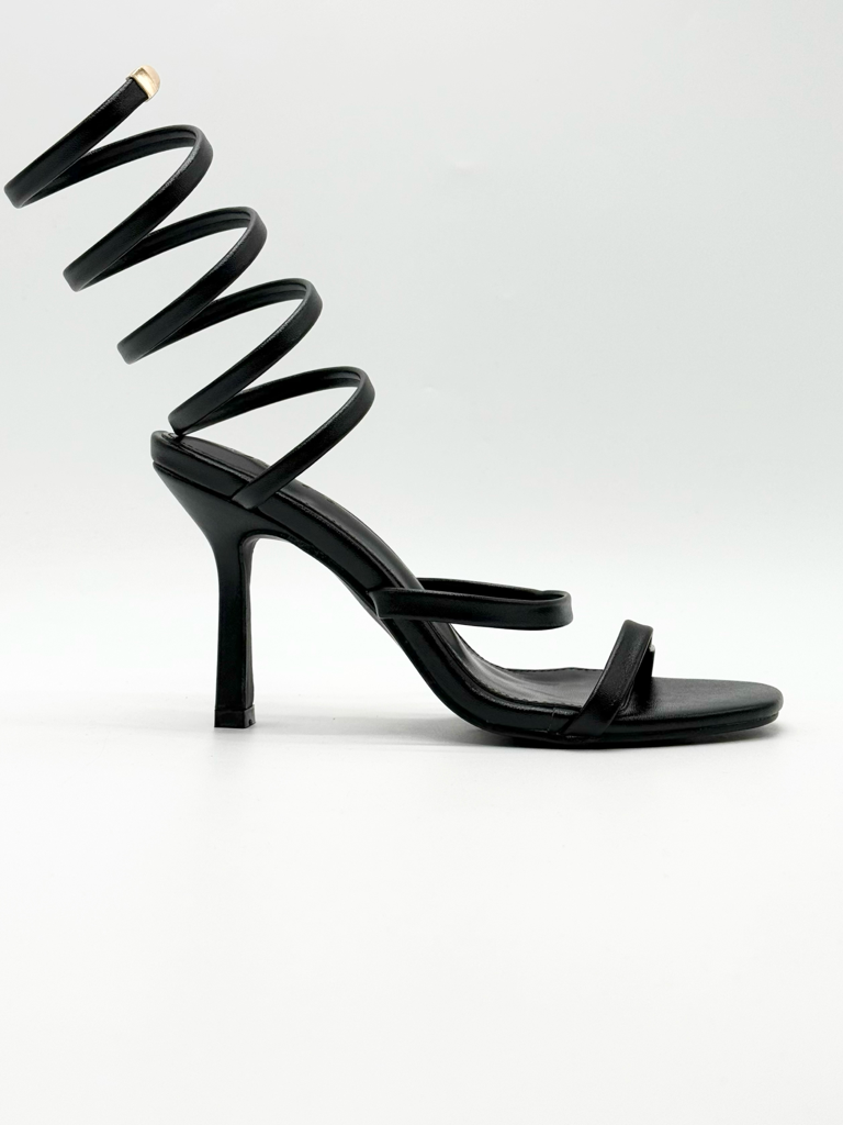 Sandali cavigliera Diva collection Cannes|Colore:Nero
