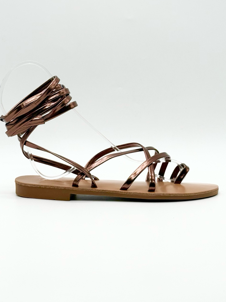 Sandali lace up diva collection valence|Colore:Bronzo