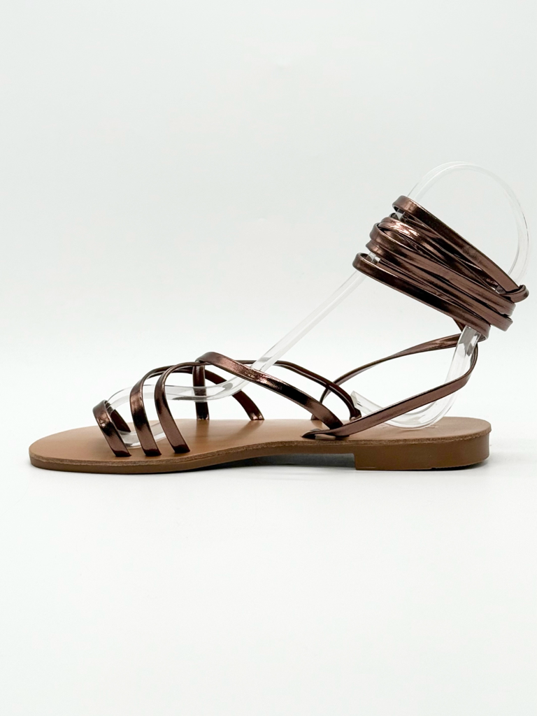 Sandali lace up diva collection valence|Colore:Bronzo