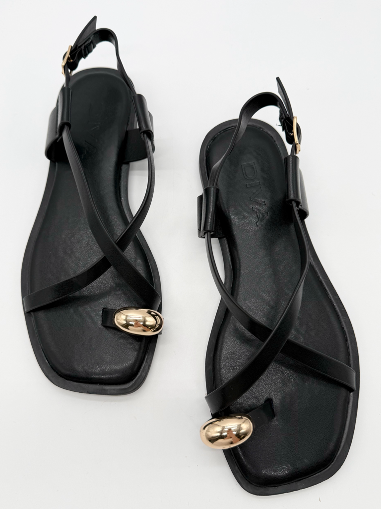 Sandali diva collection lenz |Colore:Nero
