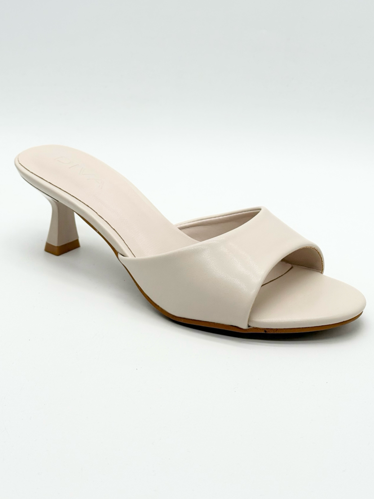 Sandali mules diva collection tampon|Colore:Avorio