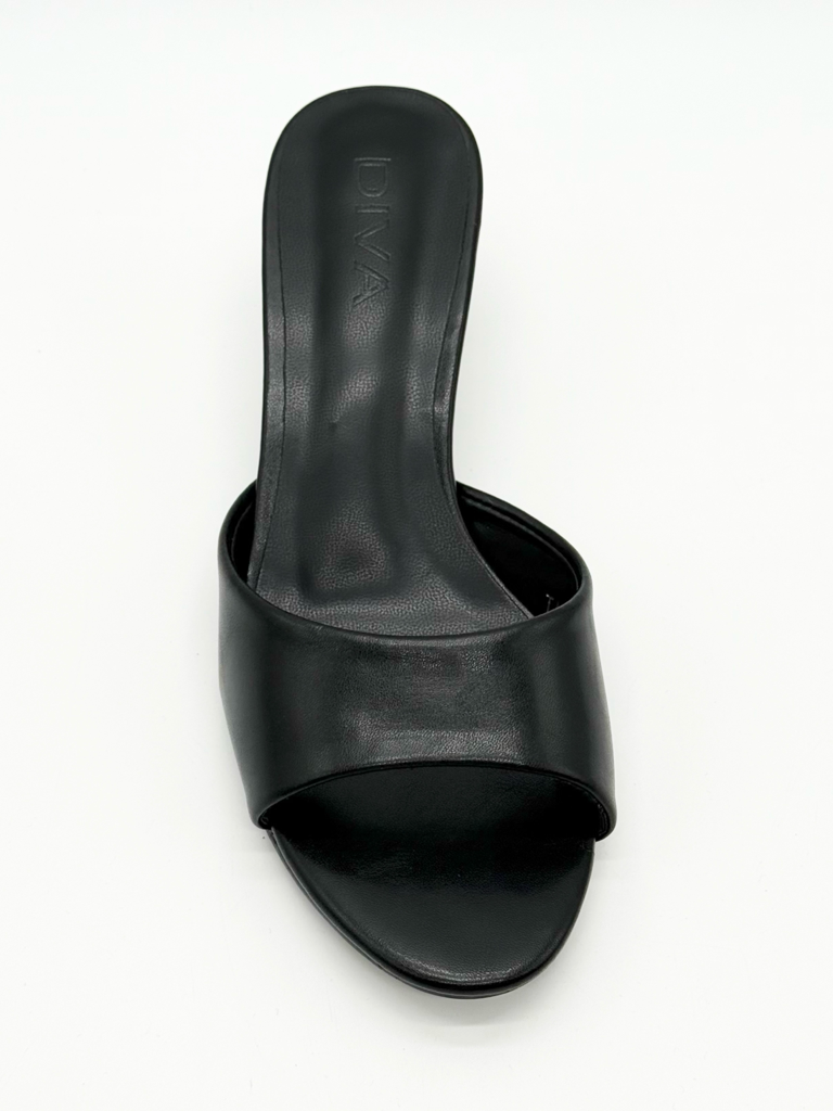 Sandali mules diva collection tampon|Colore:Nero