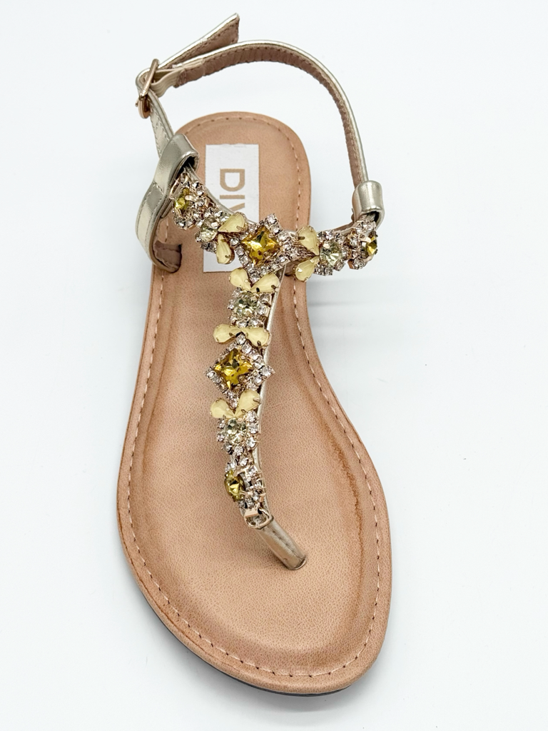 Sandali gioiello 785|Colore:Giallo