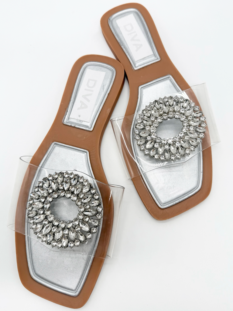 Ciabattine gioiello diva collection 8572|Colore:Argento