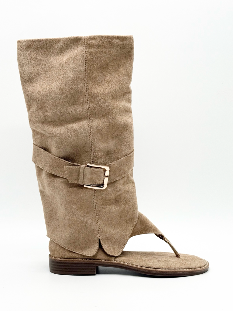 Sandali gambale alto diva collection om245-25|Colore:Beige