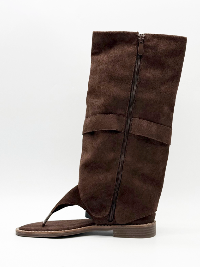 Sandali gambale alto diva collection om245-25|Colore:Marrone