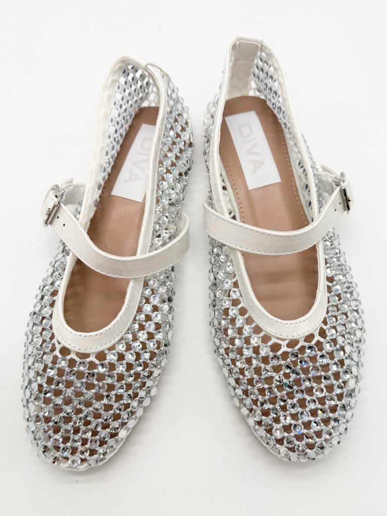 ballerine strass diva collection h97|Colore:Bianco