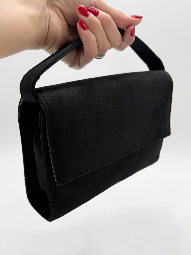borsa a mano ecocamoscio009|Colore:Nero