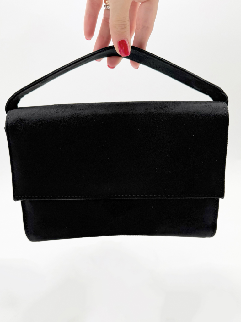 borsa a mano ecocamoscio009|Colore:Nero