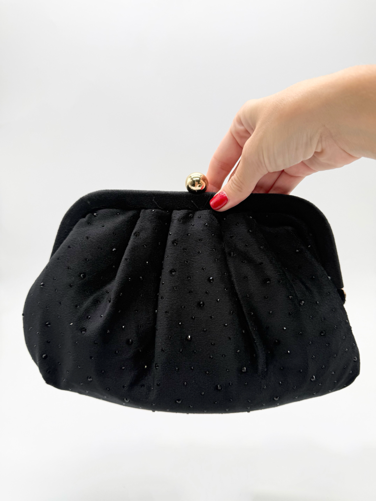 pochette strass hl3559|Colore:Nero