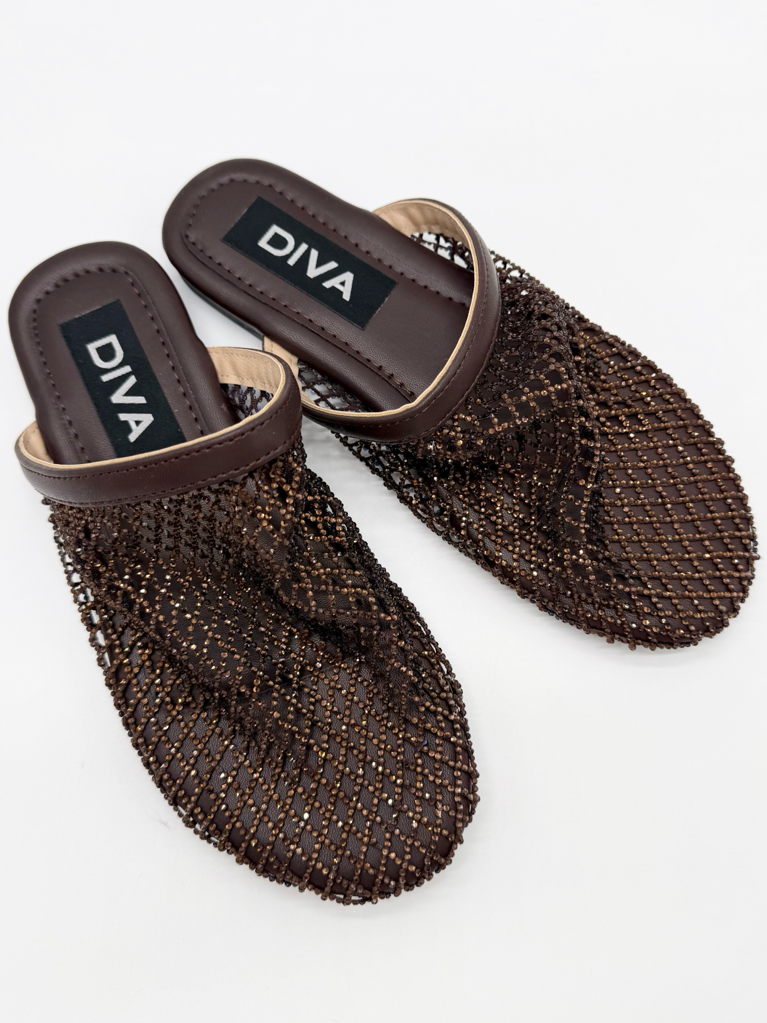 Mules diva collection wsl-206|Colore:Marrone