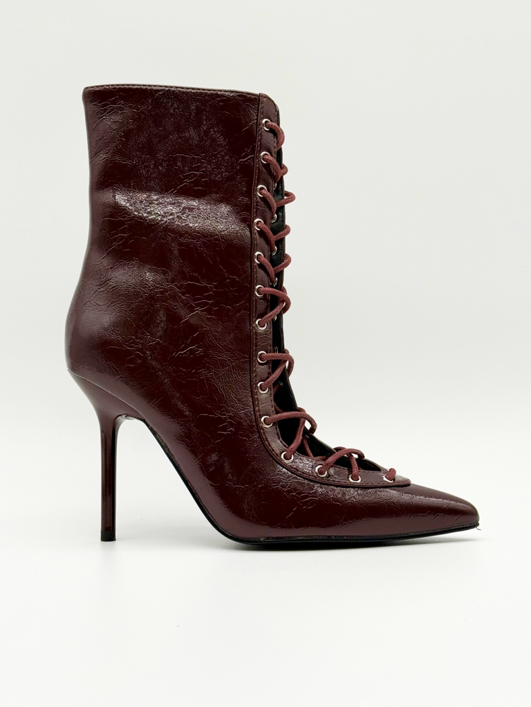 Stivaletti stringati diva collection k1301|Colore:Bordeaux