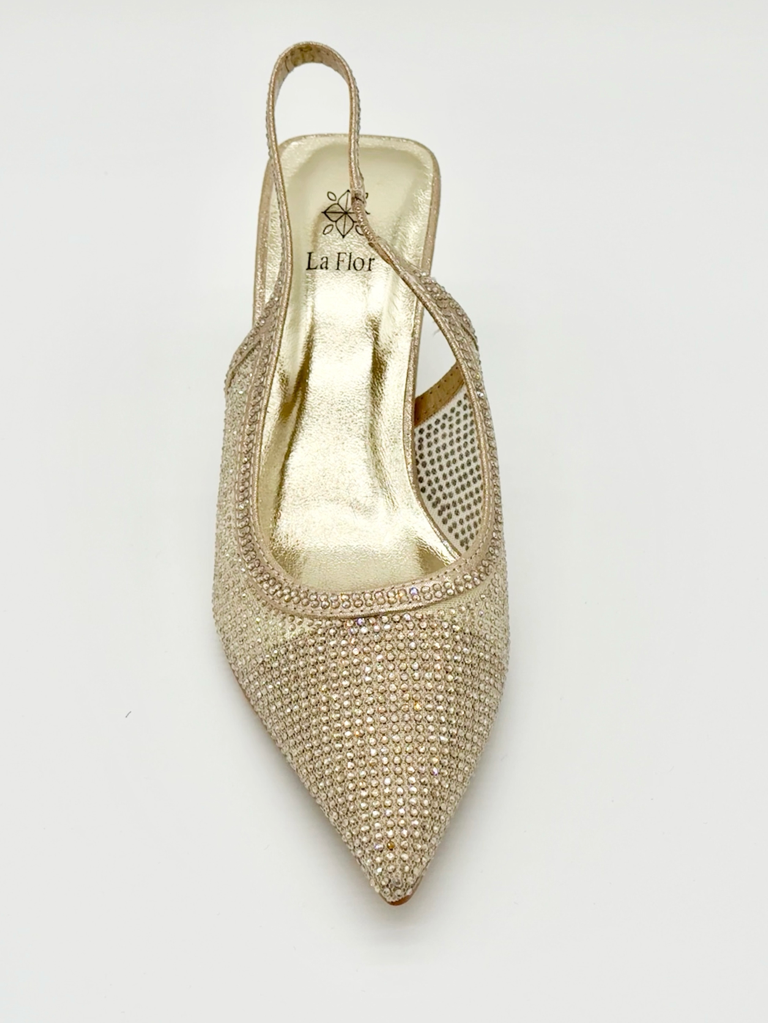 Decolletè slingback  la flor  lq-90|Colore:Oro