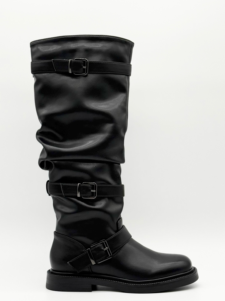 Stivali fibbie diva collection 2318|Colore:Nero