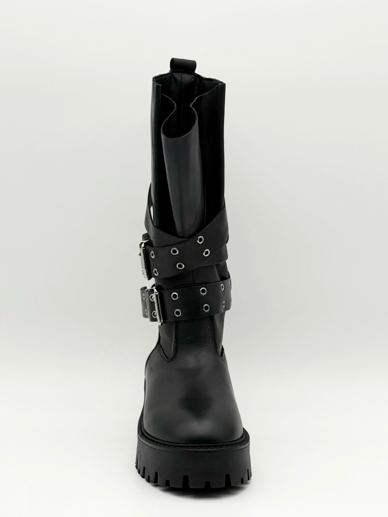 Stivali vera pelle diva collection fg70|Colore:Nero